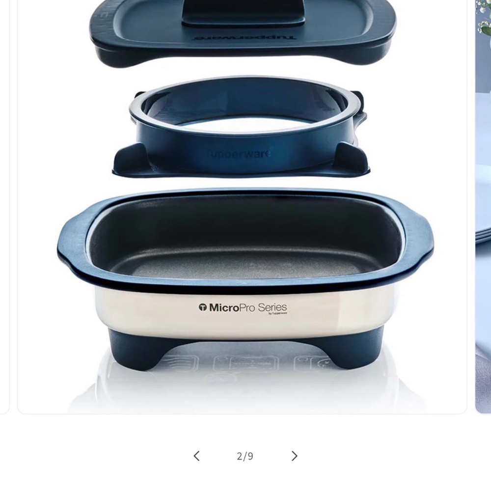 Tupperware MicroPro Series in Blue and Gray